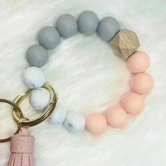 Wristlet Card Wallet Bracelet in Pink - Picture 3 of 6